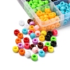 480Pcs 12 Colors Opaque Acrylic European Beads SACR-YW0001-42-3