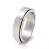 Non-Tarnish 201 Stainless Steel Plain Rotating Fidget Band Ring RJEW-I089-19P-1