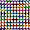 Printed Transparent Glass Cabochons GL-CBAA22A-11-4