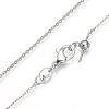 Brass Cable Chain Necklaces NJEW-E151-03P-2