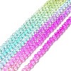 Transparent Gradient Color Glass Beads Strands X-GLAA-H021-01B-16-2