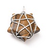 Natural Tger Eye Pendants G-D458-07P-03-RS-2