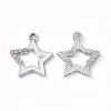 Alloy Rhinestone Pendants PALLOY-P287-09P-01-1