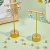 18Pcs 3 Styles Brass Pave Clear Cubic Zirconia Stud Earring Findings KK-BBC0023-14-4