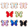 32Pcs 8 Colors Alloy Glass Charms FIND-ME0001-95-1