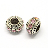 Alloy Rhinestone European Beads MPDL-R036-01D-1