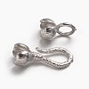 Brass Hook and S-Hook Clasps X-KK-M141-04P-RS-2