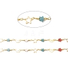 Brass Moon and Star Link Chains CHC-E024-04G-2