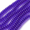 Opaque Solid Color Glass Beads Strands GLAA-A036-H23-1