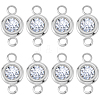 20Pcs 304 Stainless Steel Crystal Rhinestone Links Connectors STAS-BBC0009-19P-7
