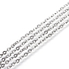 Tarnish Resistant 304 Stainless Steel Cable Chains CHS-F003-09P-D-1