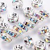 Brass Rhinestone Spacer Beads RB-A014-Z6mm-28S-NF-1