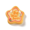 Star Cartoon Word Be Your Best Opaque Resin Decoden Cabochons X-RESI-R447-02C-1