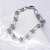 Tarnish Resistant 304 Stainless Steel Link Chain Bracelets BJEW-Z011-09P-1