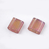 2-Hole Transparent Glass Seed Beads SEED-S023-25C-01-2