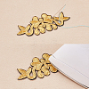 10Pcs 5 Style Ethnic Style Polyester Metallic Thread Embroidery Iron on Applique Patch PATC-NB0001-21-4