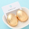 Alloy Oval Stud Earrings EJEW-M092-06G-3