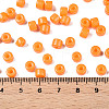 Opaque Baking Paint Glass Seed Beads SEED-T008-02F-5