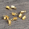 Real 18K Gold Plated Sterling Silver Cord Ends X-H160A-G-2