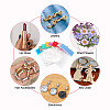 40Pcs 8 Colors Transparent EVA Packaging Resealable Bags ABAG-TA0002-29A-9
