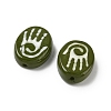 Baking Paint Glass Beads LAMP-D003-06G-2