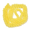 Baking Paint Imitation Jade Glass Round Bead Strands X-DGLA-Q021-8mm-24-2
