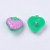 Acrylic Strawberry Shank Buttons BUTT-E021-B-05-2