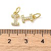 Brass Micro Pave Cubic Zirconia Pendants KK-M273-02G-I-3