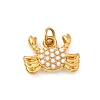 304 Stainless Steel ABS Imitation Pearl Pendants STAS-B097-07G-05-1