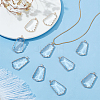 10Pcs Clear Glass Pendants GLAA-BC0001-37-5
