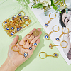 Evil Eye Enamel Rhinestone Keychain KEYC-HY0001-16-3