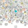 114Pcs Transparent Electroplate Glass Beads GLAA-PA0001-17E-1