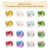 360Pcs 8 Colors Transparent Spray Painted Glass Beads Strands GLAA-YW0001-48-2
