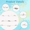 3Pcs 3 Styles Platinum Alloy Sweater Clips AJEW-GF0011-39-5