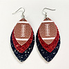 Synthetic Leather Dangle Earrings FS-WG9193E-01-1