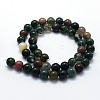 Natural Indian Agate Beads Strands G-I199-05-6mm-2