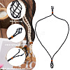 6Pcs Adjustable Braided Waxed Cord Macrame Pouch Necklace Making FIND-YS0001-10-3