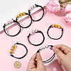 20Pcs 2 Colors Sport Theme Acrylic Beaded Bracelets for Men Women BJEW-SP0001-22-4