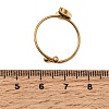 Moon 304 Stainless Steel Open Cuff Bangle Makings with Bezel Tray SA-CBABF3F-02G-08-3