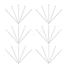 30Pcs 3 Styles 925 Sterling Silver Pins STER-PH0001-86-7