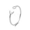 Non-Tarnish 304 Stainless Steel Open Rings STAS-R226-07P-1