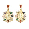 Religion Brass Pave Cubic Zirconia Pendants CU-CBA83A6-01C-G-2