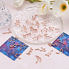 2 Sets Zinc Alloy with Glass Rhinestone Jewelry Pendant Accessories FIND-FW0001-07-4