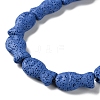 Fish Dyed Natural Lava Rock Beads Strands G-O126-01A-04-3
