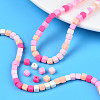 Handmade Polymer Clay Beads Strands CLAY-N008-061-09-8