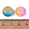 Two Tone Imitation Jelly Acrylic European Beads OACR-Q200-37-4