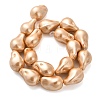 Electroplate Porcelain Beads Strands BSHE-C009-04B-2