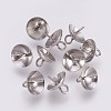 Tarnish Resistant 201 Stainless Steel Cup Peg Bails Pendants STAS-I088-M-01P-1