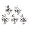 Tibetan Style Alloy Bee Pendants TIBE-Q037-029-RS-2