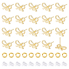 Bowknot Alloy Stud Earring Findings FIND-HS0001-55-1
